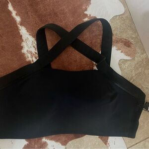 VSX Elevate Victorias Secret Black Cross-Back Bra NWT